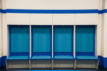 Naklejka premium Empty football changing room