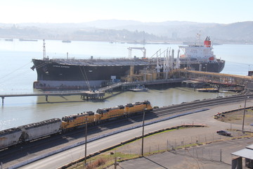 Train and ship