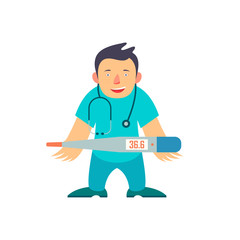 Doctor. Vector cartoon illustration.