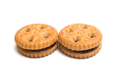 double biscuits isolated