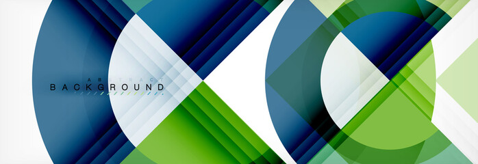 Obraz premium Vector circular geometric abstract background