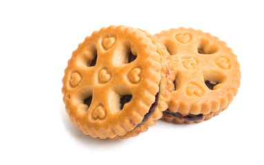 double biscuits isolated