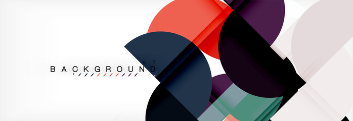 Semi circle abstract background, modern geometric pattern design. Business or technology presentation design template, brochure or flyer pattern, or geometric web banner