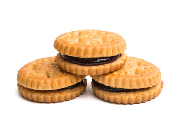 double biscuits isolated