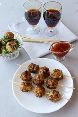 Meatballs with meat