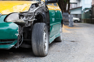 Fototapeta premium Car accident