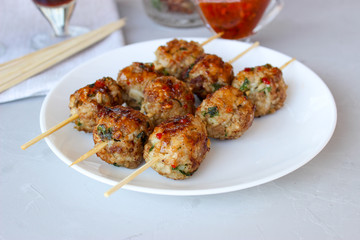 Meatballs with meat