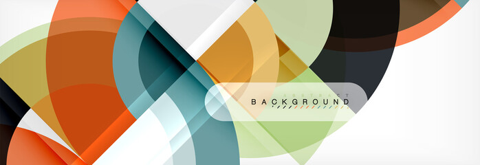 Obraz premium Vector circle abstract background