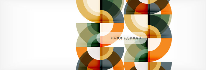 Vector circle abstract background