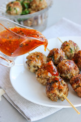 Meatballs with meat