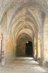 06/15/2018 Fontfroide France.Fontfroide Cistercian abbey in south of France