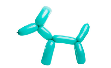 dog from a balloon isolated