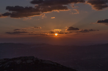 Pôr do sol no ponto mais alto da Paraíba
