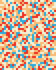 Square geometric abstract seamless pattern. Ornament texture or mosaic design backdrop tile template