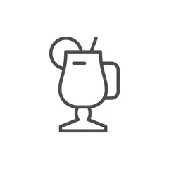 Cocktail line icon