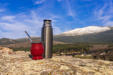 Mate time in the countryside in Argentina.