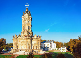 Obraz premium Russian Church in Dubrovitsy at Podolsk city at Moscow Russia
