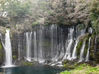It is a famous spot of Japan, Shiraito Falls. In Japanese it is called 