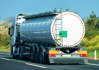Truck on road in Italy