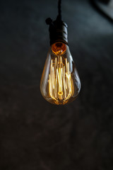 Lighting bulb.Vintage concept