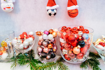 Christmas Tree Decorations at Christmas Market at Gendarmenmarkt in Winter Berlin