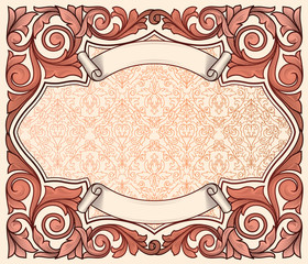 Ornate decorative vintage design