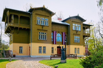Architecture of Kuldiga in Western Latvia