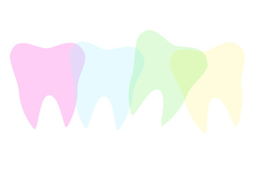 Colorful dental clinic logo