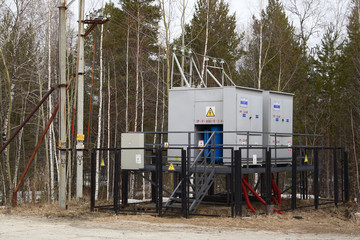Local transformer substation.