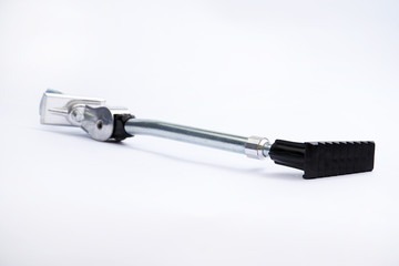 a bicycle side kickstand isolated on a white background