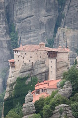 View to the Monastery of Roussanou, Meteora, Thessaly, Greece