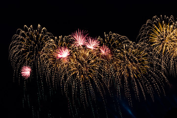 Pyrotechnic show in honor of the holiday. Scarlet Sails. The Great Pyrotechnic Show. A stunning...