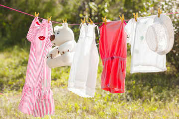 Clothes on the clothesline