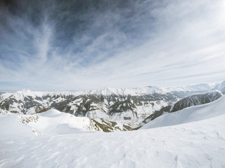 Austrian alps in winter