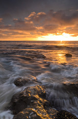 Orange skies in La Jolla