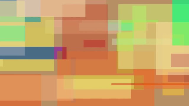 Moving abstract multicolor rectangles. Loopable motion background