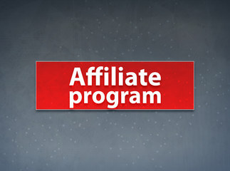 Affiliate Program Red Banner Abstract Background