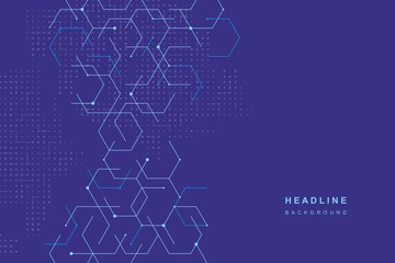 Abstract geometric technological background.