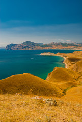 Crimea coast summer vacation sea blue landscape