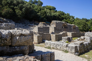 Fototapeta na wymiar Butrint - historiac center which is protected under UNESCO as a World Heritage Site. Sarande, Albania