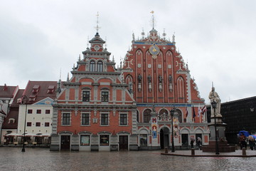 The Big Guild houses in riga, latvia