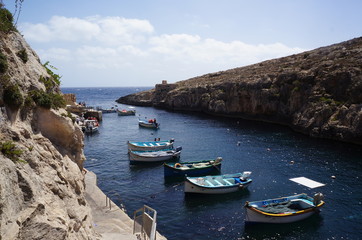 Fototapeta na wymiar Malta boats