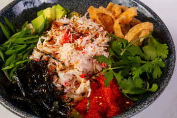 Poke with crab