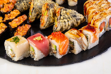 Sushi and rolls mix