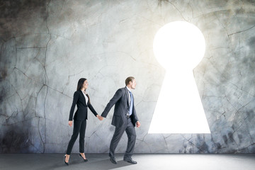 Fototapeta premium Teamwork, dream and opportunity concept