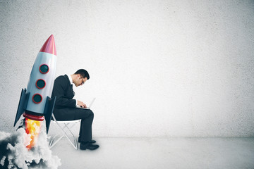 Start up and technology concept