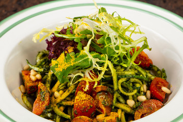 Delicious salad with beans