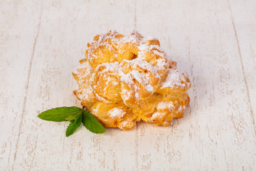 Sweet tasty profiteroles