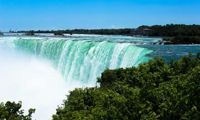Fototapeta premium Canada, niagara falls, nature, blue sky, sunshine