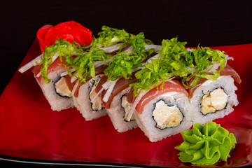 Japanese roll with tuna